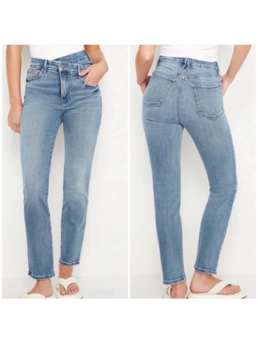 Good American Good Classic Slim Jeans in Indigo 268